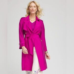 Chico's Double-
Breasted Trench Coat